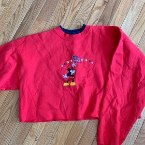 Vintage Disney cropped Crewneck